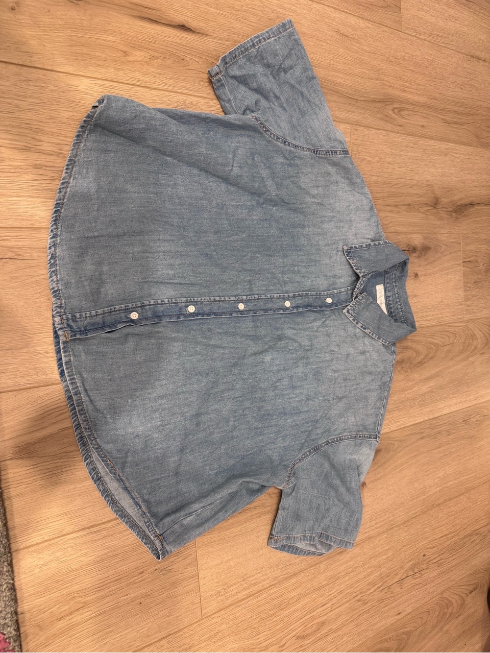 Zara Light Blue Denim Shirt